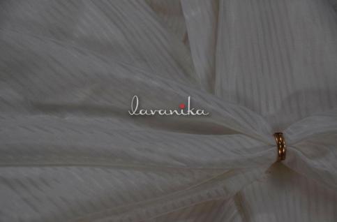 Liva Silk Fancy Stripe Fabric (Dyeable) DnoLSFSRFD